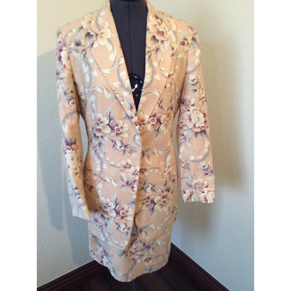 Vintage The Limited Two Piece Linen & Cotton Suit